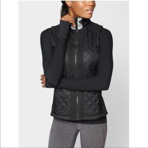 Athleta- Rock Springs Insulated Quilted Black Vest- M